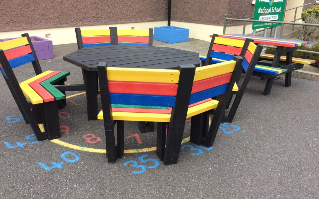 New benches for our outdoor classroom area!